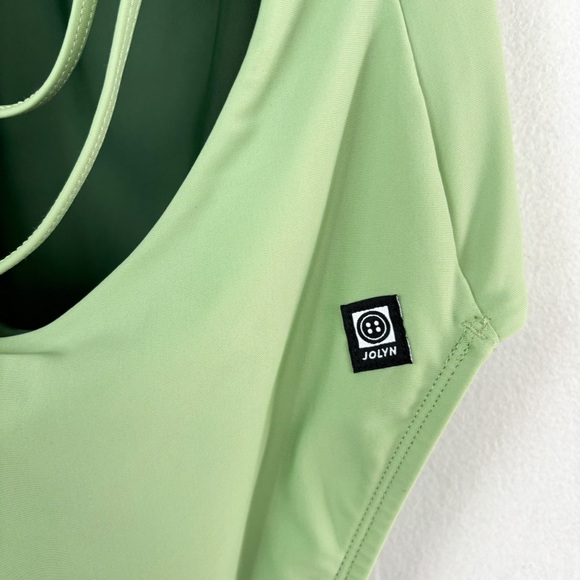 Jolyn Lucia Surf Green One Piece Swimsuit Sz M - Picture 6 of 11